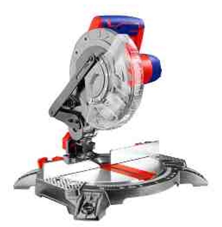 1400W Mitre Saw 210mm Blade 55x120mm Capacity 0–45° Mitre Bevel Left with TCT Blade and Dust Bag
